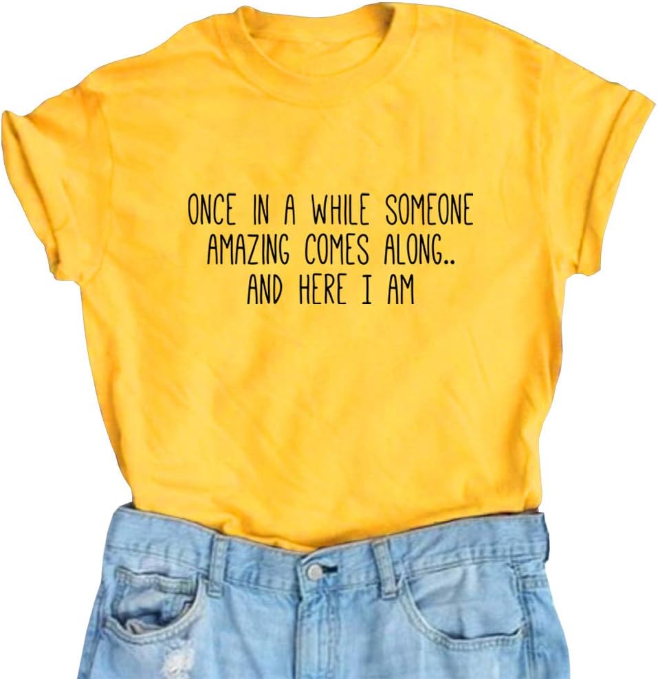 BLACKMYTH Women’s Graphic Funny T Shirt Cute Tops Teen Girl Tee Review 1