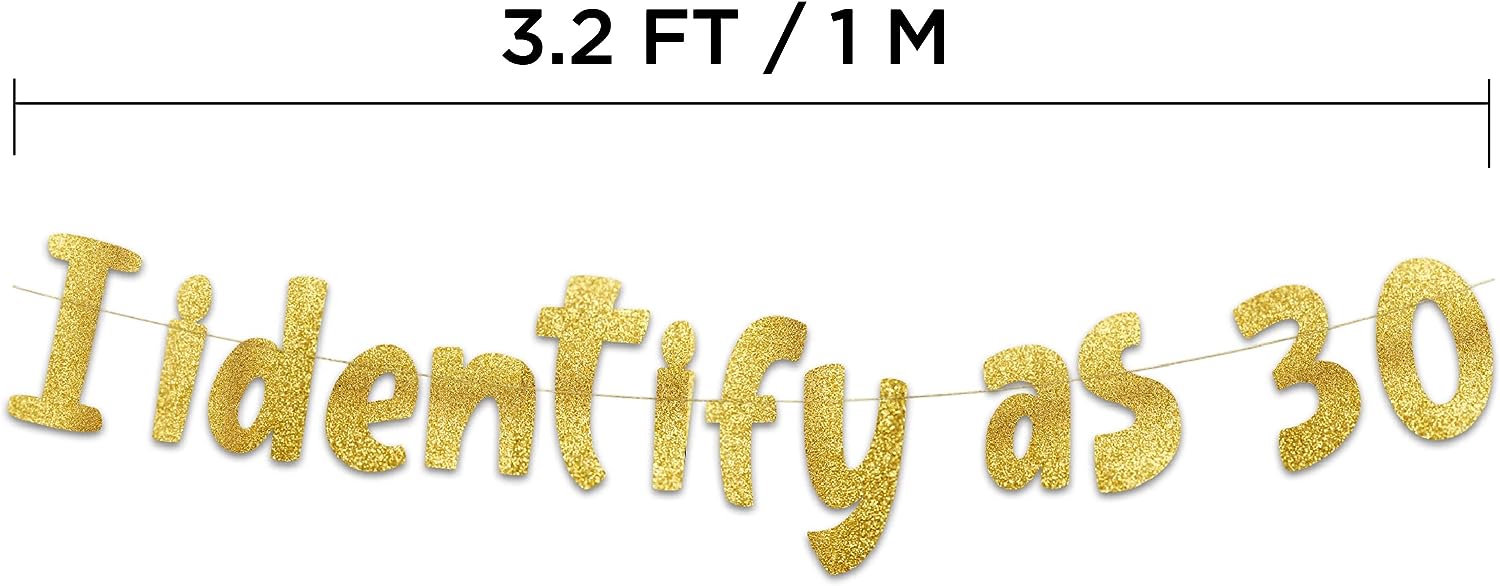 Funny Birthday Gold Glitter Banner Review