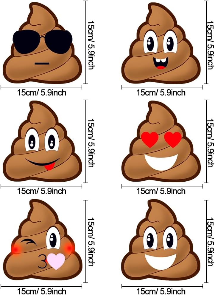 Funny Poop Emoji Party Hanging Swirls Review