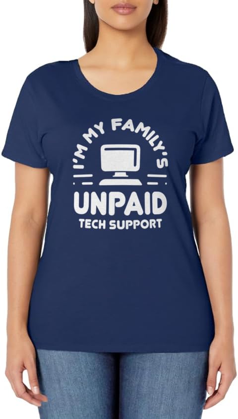 Im My Familys Unpaid Tech Support Funny Computer Engineer T-Shirt