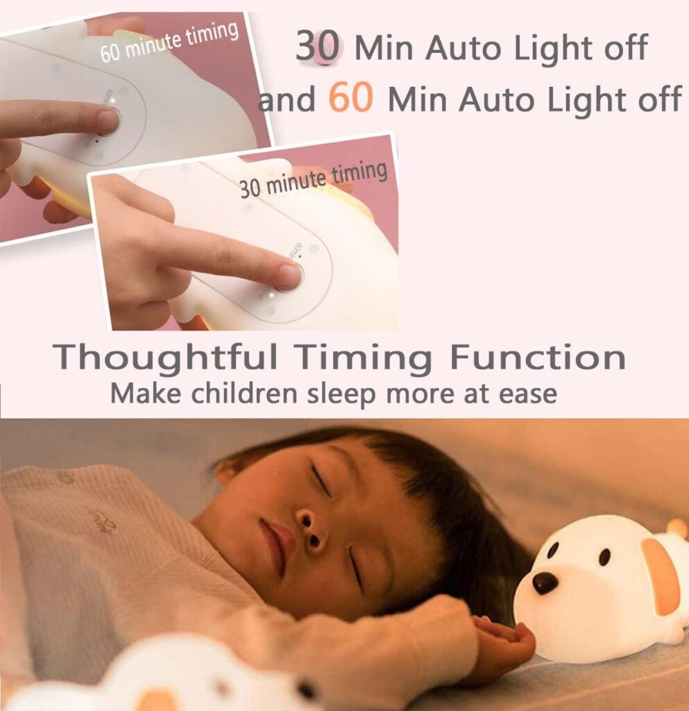 LED Lying Flat Duck Night Light, 3 Level Dimmable Nursery Nightlight,Cute Lamps Silicone Squishy Light Up Duck,Rechargeable Bedside Touch Lamp for Breastfeeding Toddler Baby Kids Decor